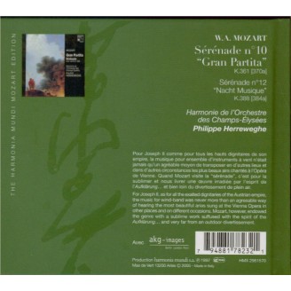 MOZART - Herreweghe - Sérénade n°10, pour instruments à vent en si bémol